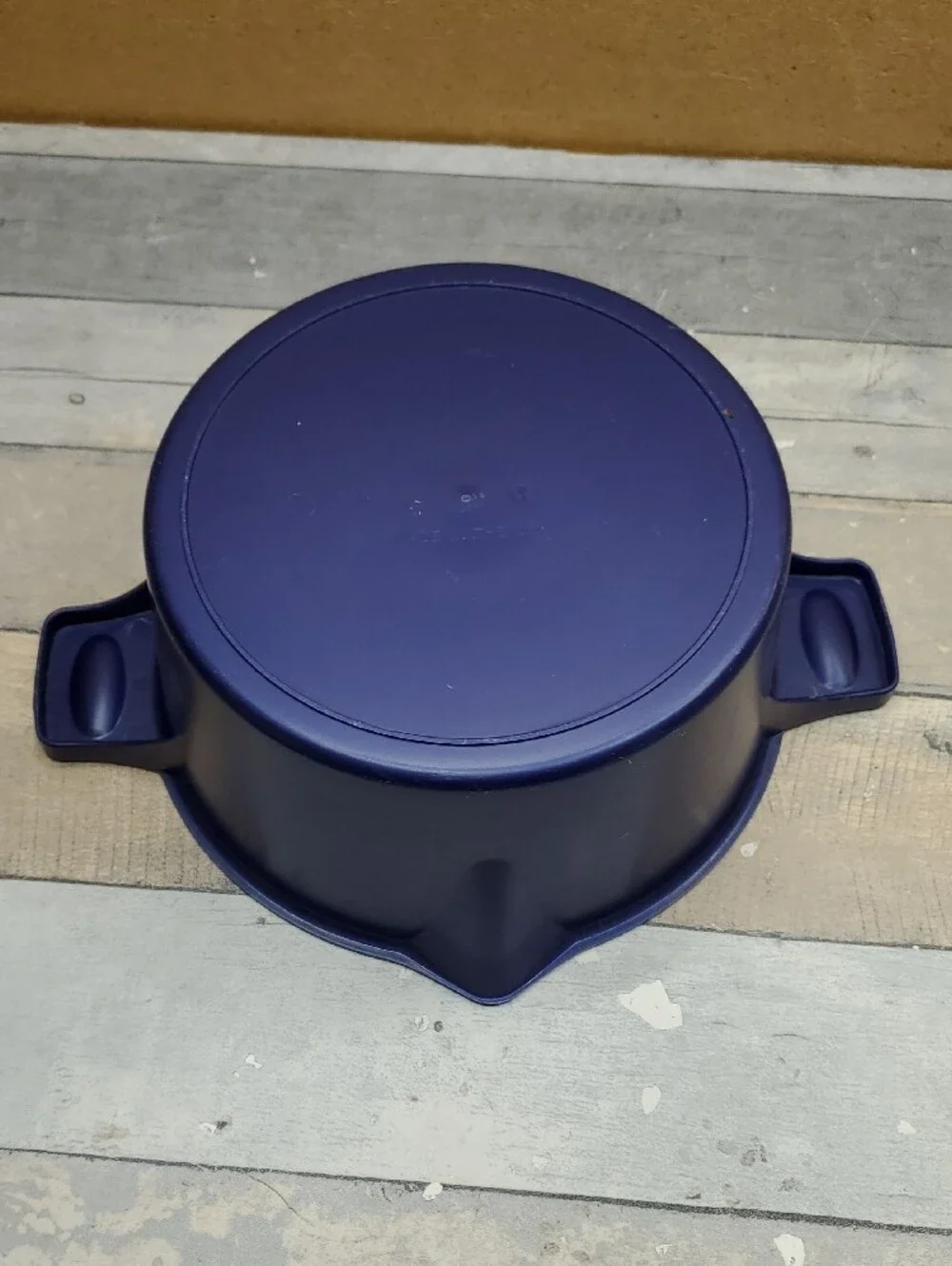 Pampered Chef Blue Microwave Steamer Large 8 Cup/2 Quart